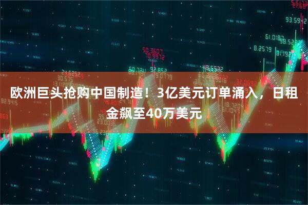 欧洲巨头抢购中国制造！3亿美元订单涌入，日租金飙至40万美元
